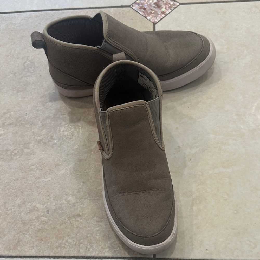 Grey- Brown Slip-On Shoes